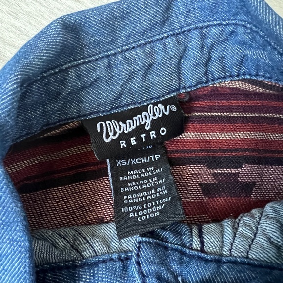 Wrangler Retro Flannel Denim Shirt - Picture 6 of 6